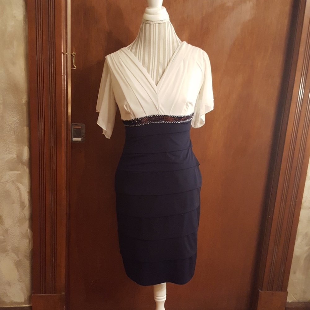 Black & White Dressy Dress Enfocus Studio size 4